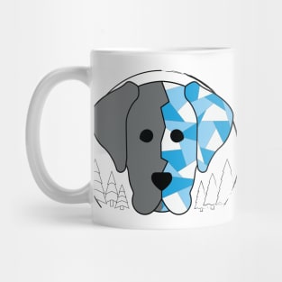 Geometric Silver Lab Mug